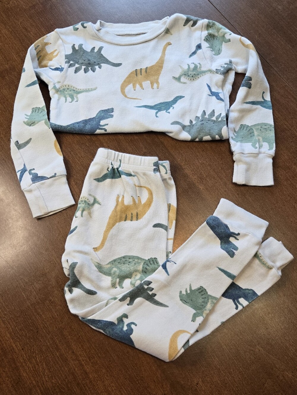 *SALE* Carter's 2T 2-Piece Long Sleeve Snug Fit Dinosaur Cotton Pajama Set Gray